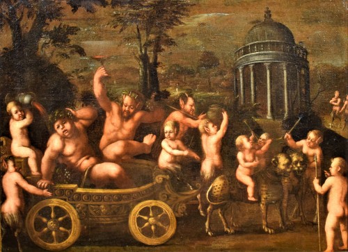 Triomphe de Bacchus, école Flamande début XVIIe